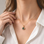 Luxuriant - Ammolite & Lab Grown Diamond (SI/G-H) Pendant with Chain (Size 20) in 18K Vermeil Yellow Gold Plated Sterling Silver 2.80 Ct._4538803_1