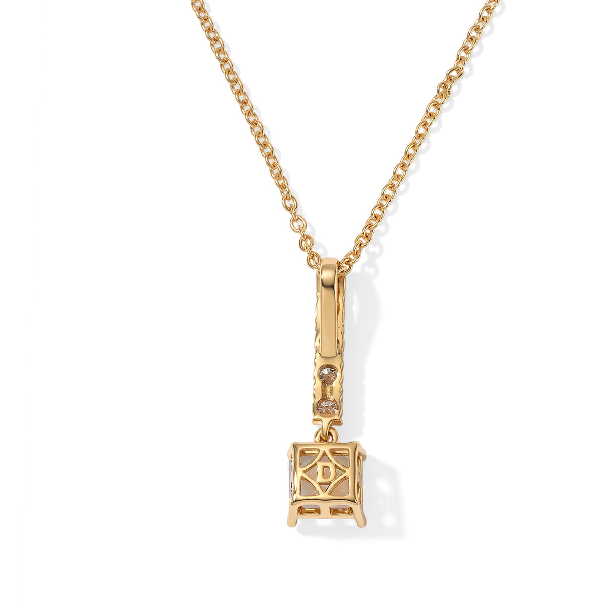 Ethiopian Opal,  Moissanite Pendant with Chain (Size 20) Mix Metal 0.50 ct  1.600  Ct. 4538936 4