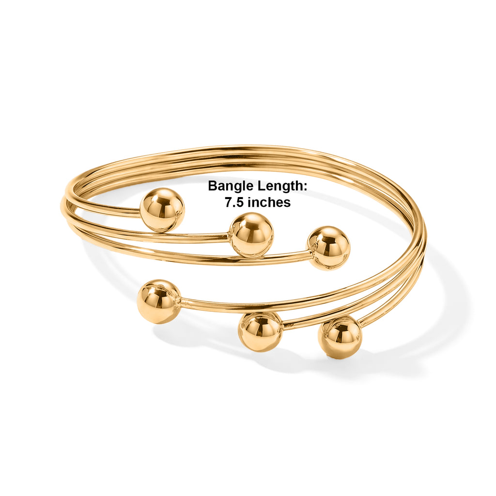 2 Piece Set -  Bangle and Ring Pure Yellow Brass_4539433_5