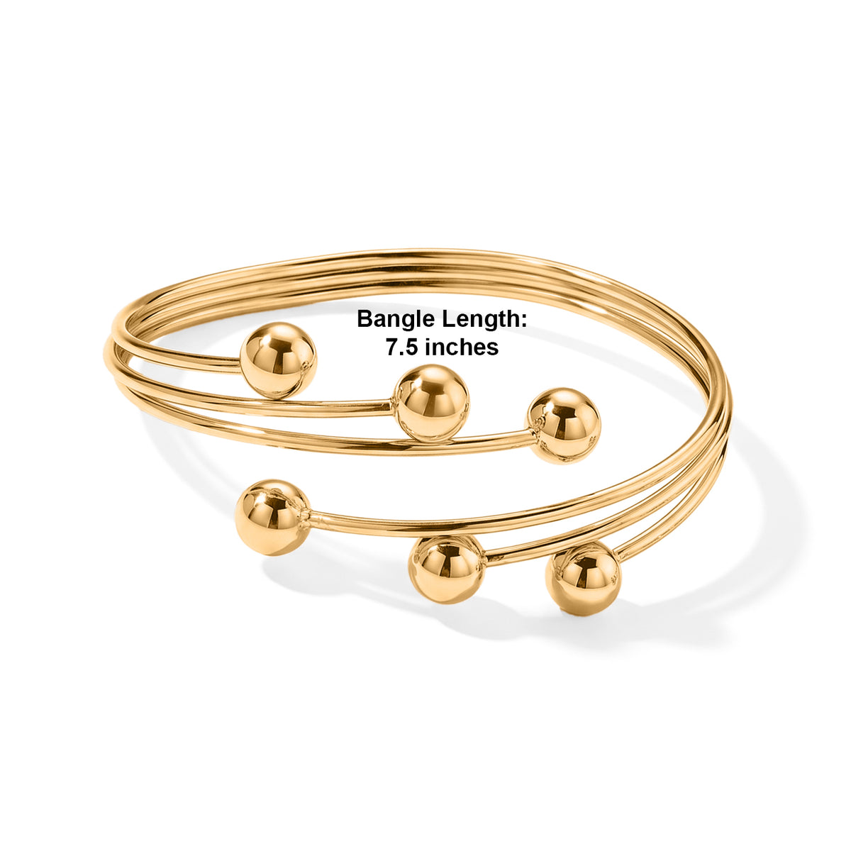 Multi-Strand Bangle (Size 7-7.5) and Adjustable Ring (Size - I to R) Set 4539433 5