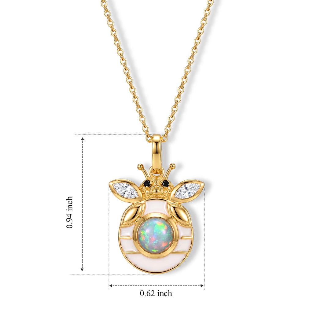 Ethiopian Opal,  Kanchanaburi Blue Sapphire,  White Zircon,  Black Spinel Pendant with Chain (Size 20)  Sterling Silver 0.07 ct  Silver Wt. 5.5 Gms  0.690  Ct._4539951_6