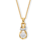 D'Joy - Moissanite Pendant in Yellow Gold Plated with Chain (Size 20) 1.08 Ct._4540303