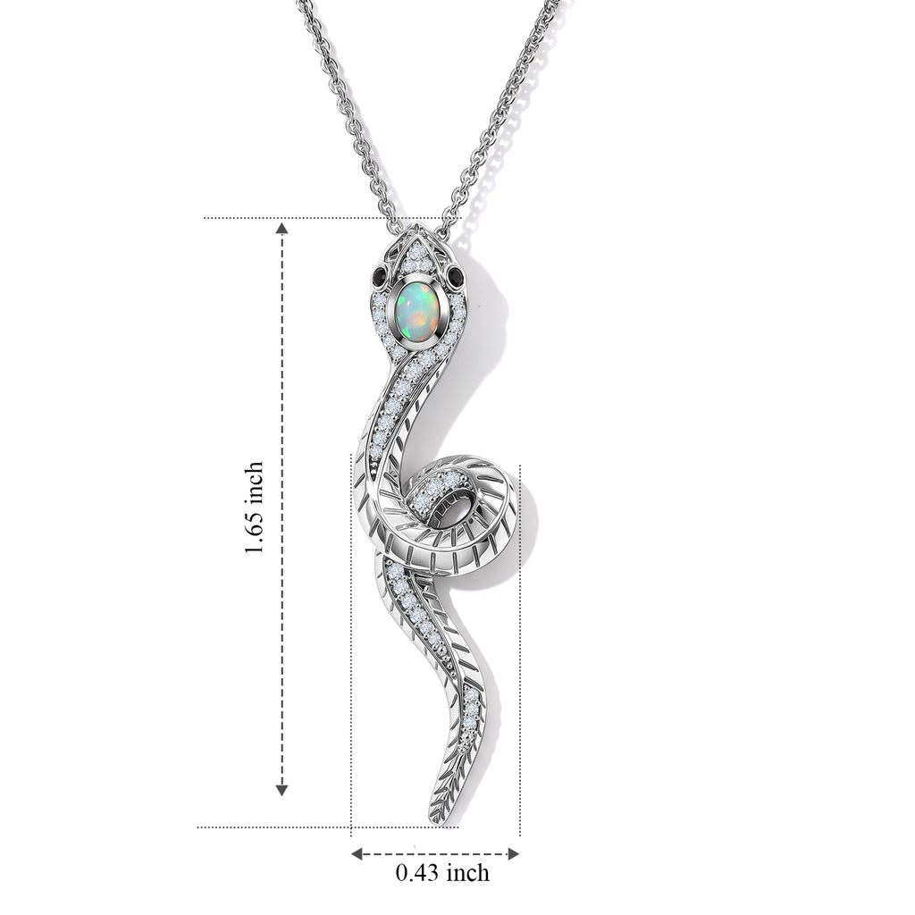Ethiopian Opal,  White Zircon,  Black Spinel,  Kanchanaburi Blue Sapphire Pendant with Chain (Size 20) in Rhodium Overlay Sterling Silver 0.84 ct  Silver Wt. 5.8 Gms  1.170  Ct._4540421_7