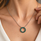 D'Joy - AAA Grandidierite Circular Pendant in Platinum Overlay Sterling Silver with Chain (Size 20) 1.20 Ct._4562230_1