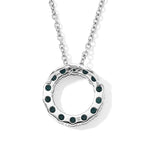 D'Joy - AAA Grandidierite Circular Pendant in Platinum Overlay Sterling Silver with Chain (Size 20) 1.20 Ct._4562230_4