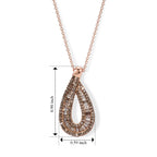 Blue Diamond  Kanchanaburi Blue Sapphire Pendant with Torn Chain 19DC (Size 20) in Rhodium Overlay Sterling Silver 0.49 ct  0.520  Ct._4580956_7