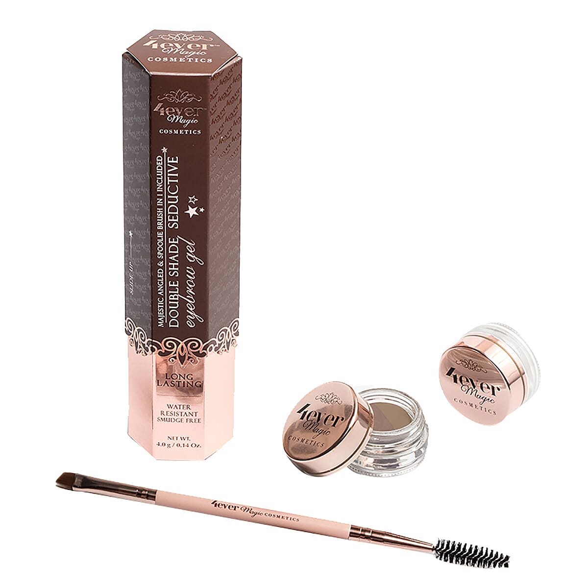 4Ever Magic Cosmetics Double Shade Eyebrow Gel and Brush - Blonde 7173757 4