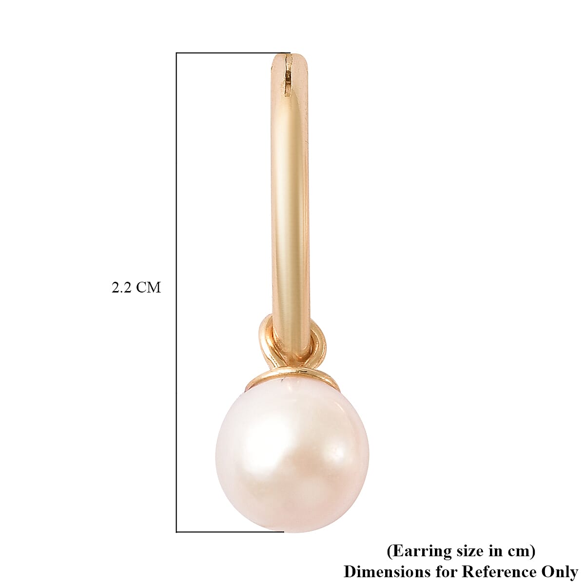 5-7mm Japanese Akoya Pearl Earrings in Yellow Gold Plated Sterling Silver 3876614 5