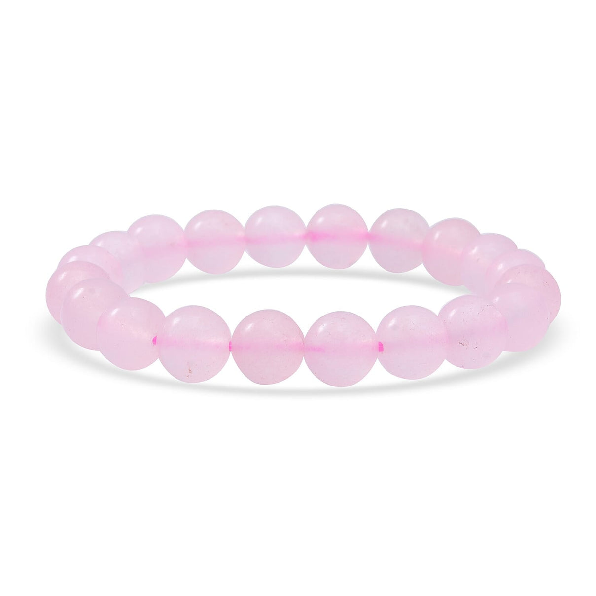 5 Ct. Rose Quartz Beaded Bracelet in Sterling Silver 7.5 Inches 6126231 0