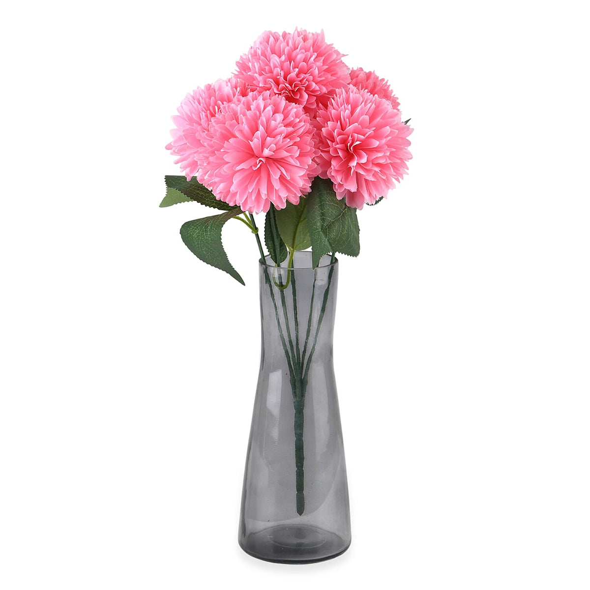 5-Heads Artificial Flower Bouquet (43cm) - Pink 8377554 5