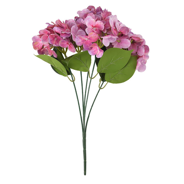 5-Heads Artificial Flower Bush (43cm) - Pink V32636833 1