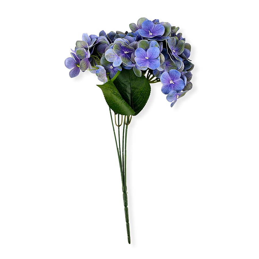 5-Heads Artificial Flower Bush (43cm) - Purple V32512511 0