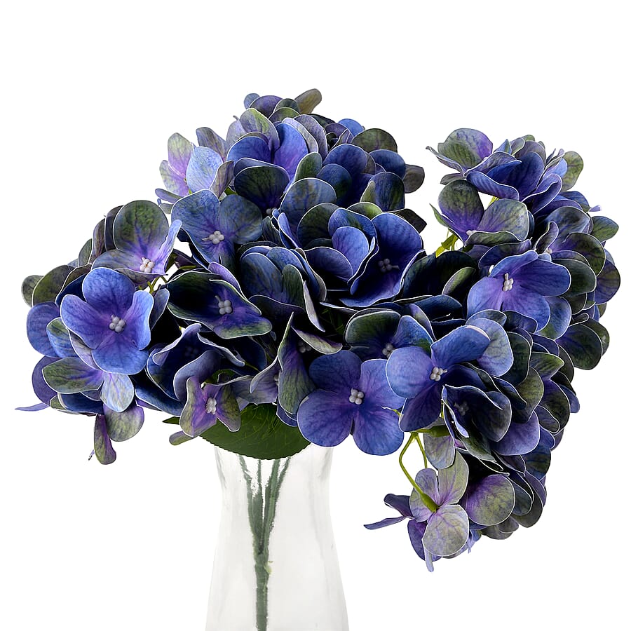 5-Heads Artificial Flower Bush (43cm) - Purple V32512511 4
