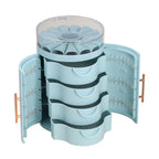 5 Layer Jewellery Organizer (Size 22x14 Cm) - Blue