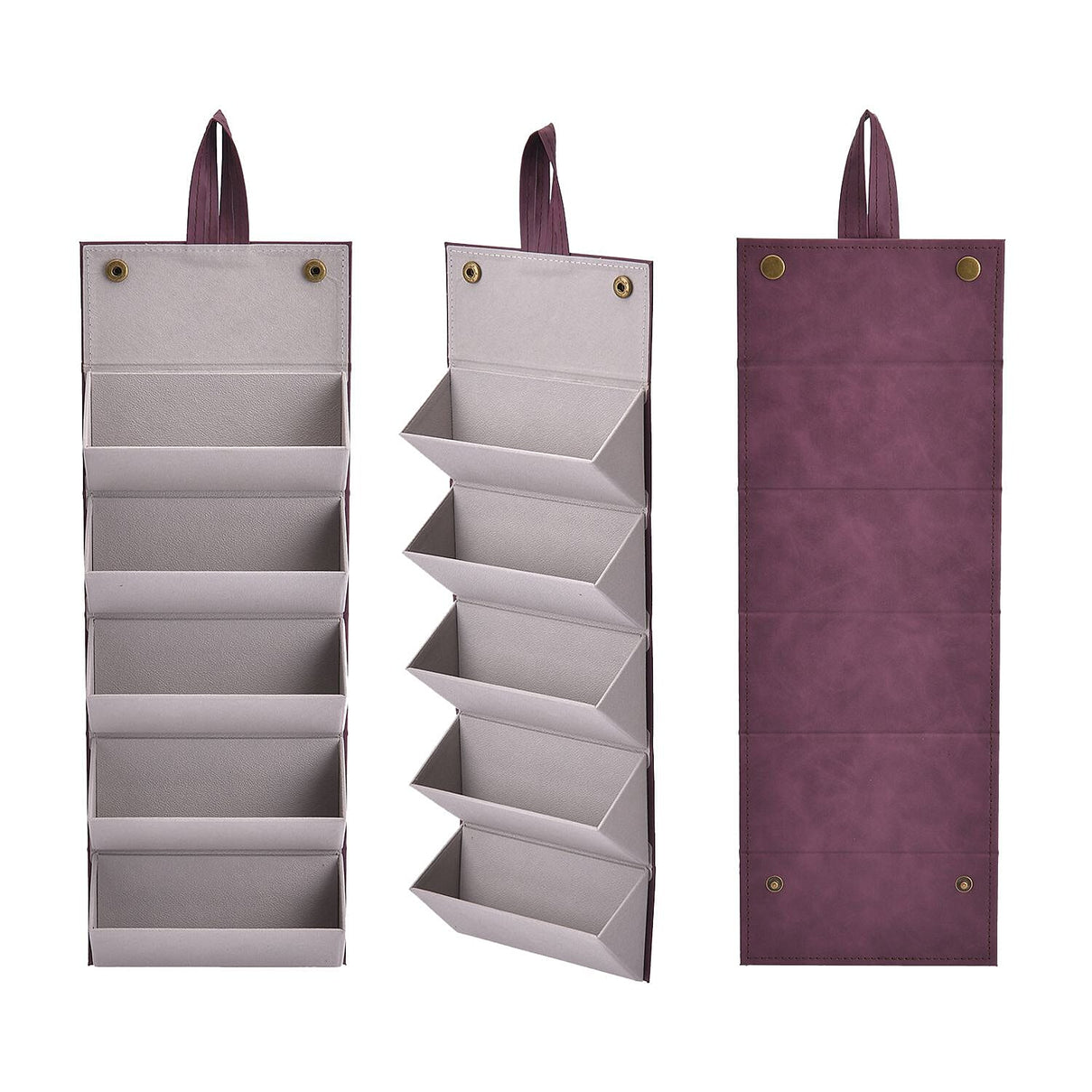 5 Slot Multipurpose Foldable Travel Organiser with Handle (Size 17x13x12 cm) - Maroon 7491111 6