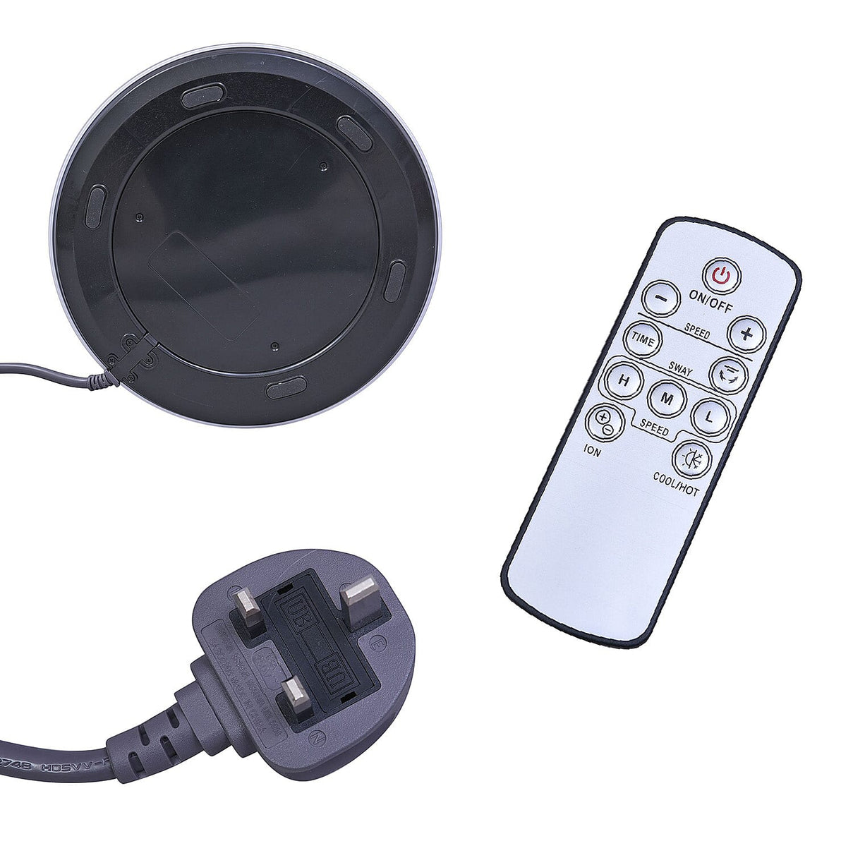 5 in 1 Electric Bladeless Fan-Heater with Remote Control, Air Purifier, Ionizer with HEPA Filter (86Cm) 6713661 8