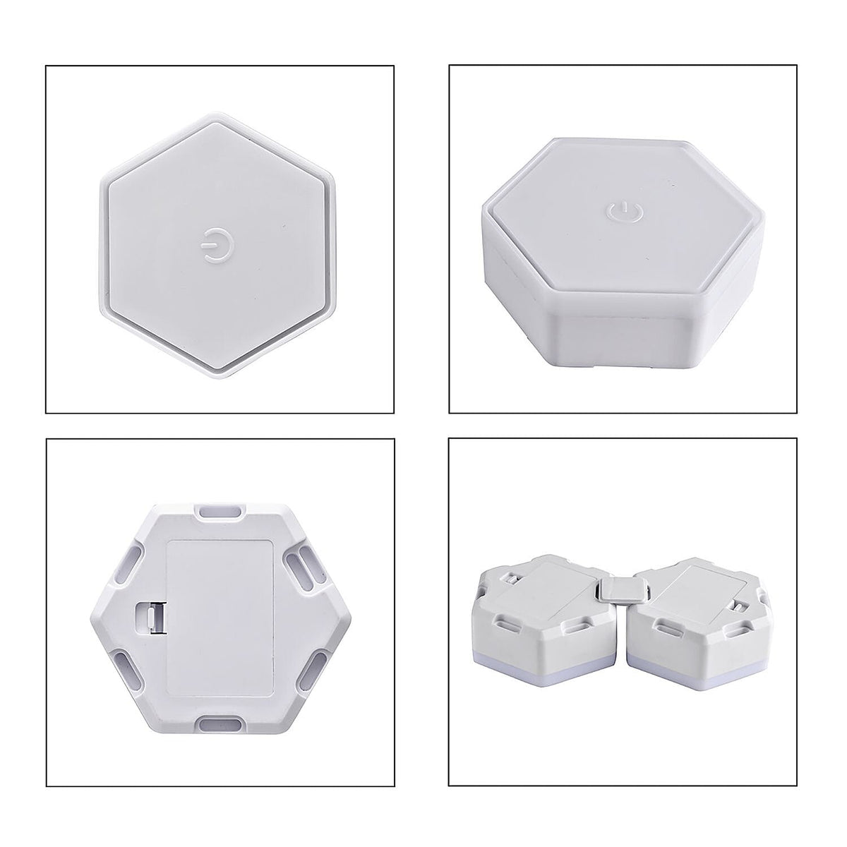 6 Colourful Touch Remote Control Hexagonal Splicing Lights - Multi (3xAAA Battery - Not Included) 7193318 2