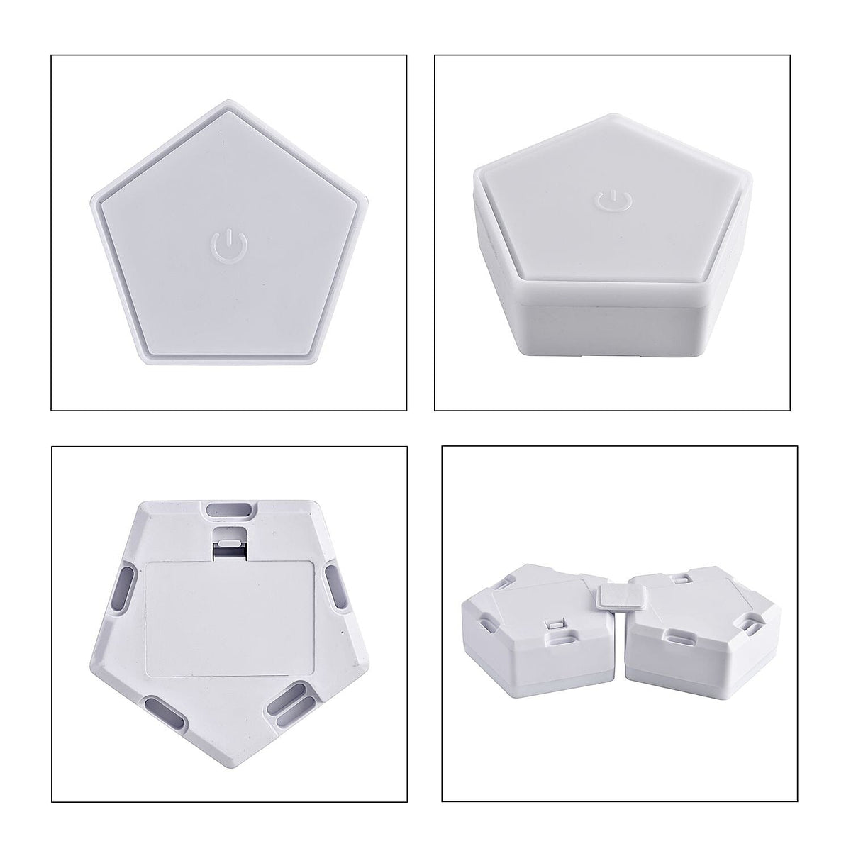 6 Colourful Touch Remote Control Pentagonal Splicing Lights - Multi (3xAAA Battery - Not Included) 7193320 4
