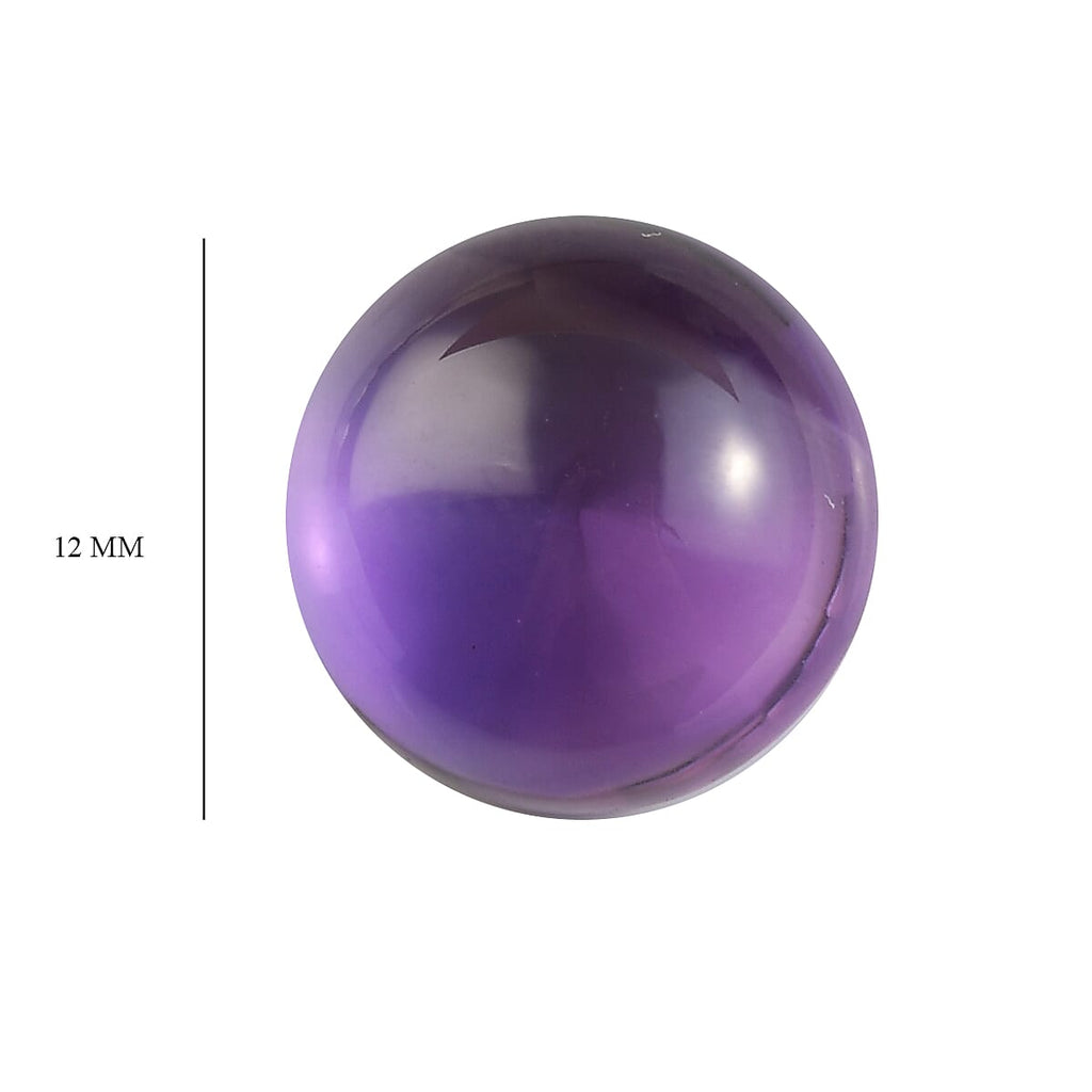 AA Mashamba Amethyst Round 12.0mm -6.0 Ct