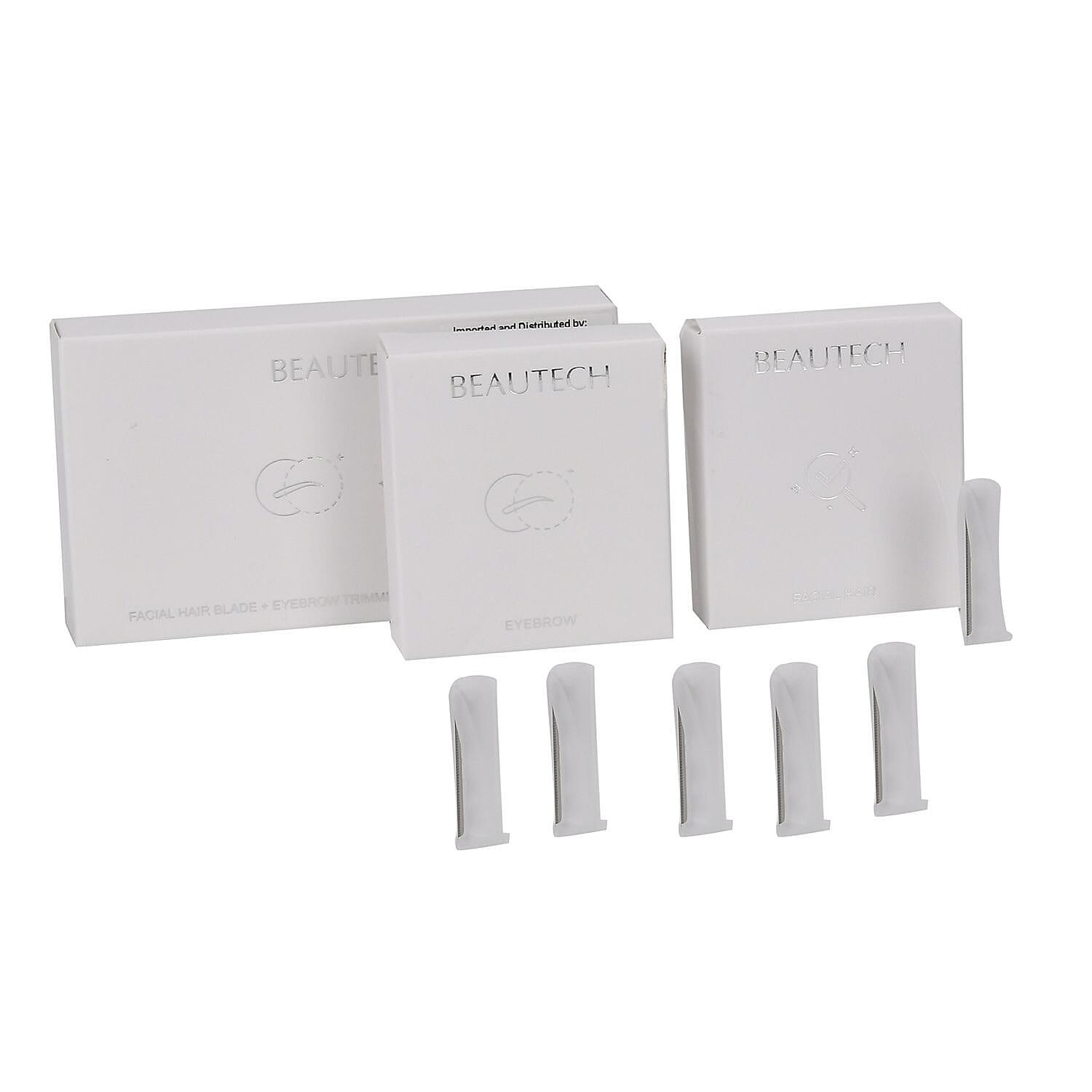 BEAUTECH - 6 Piece Set of Eyebrow and Face Hair Removal Razor Replacement Heads 7756364 5