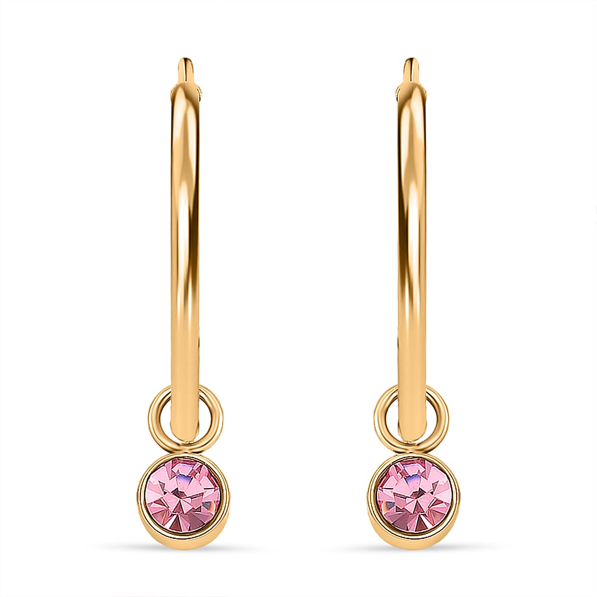 5 Piece Set - Golden &amp; Multi Color Crystal Charms and Earrings 4325616 0