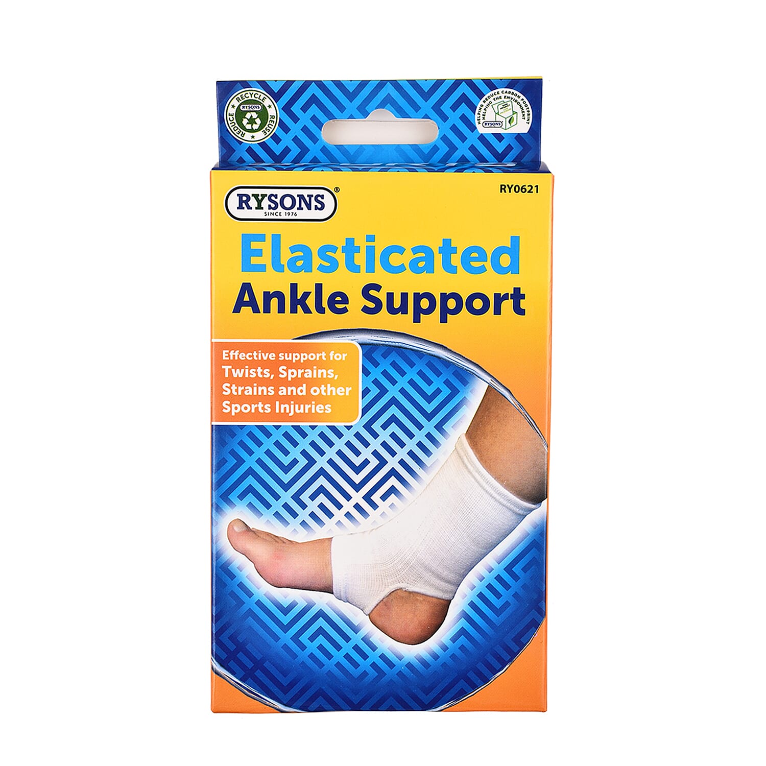 6 Piece Set - RYSONS Elasticated (Elbow, Knee, Ankle, Hand, Wrist and Compressive Neoprene Support - Medium 4165746 0
