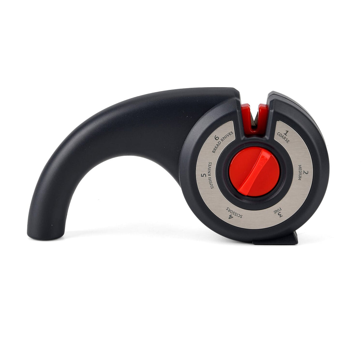 6-in-1 Multifunction Manual Knife Sharpener (185 x 44 x 93 mm) - Black 8418518 0