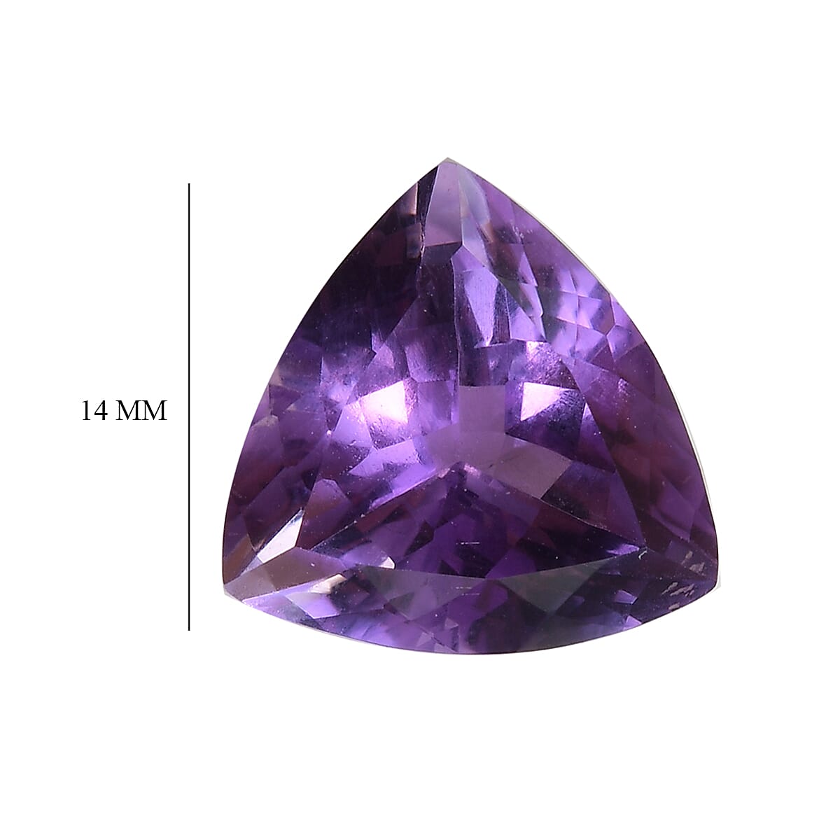 6.70 Ct. Loose Mashamba Amethyst A Grade TRILLION 14 mm 6268123 4