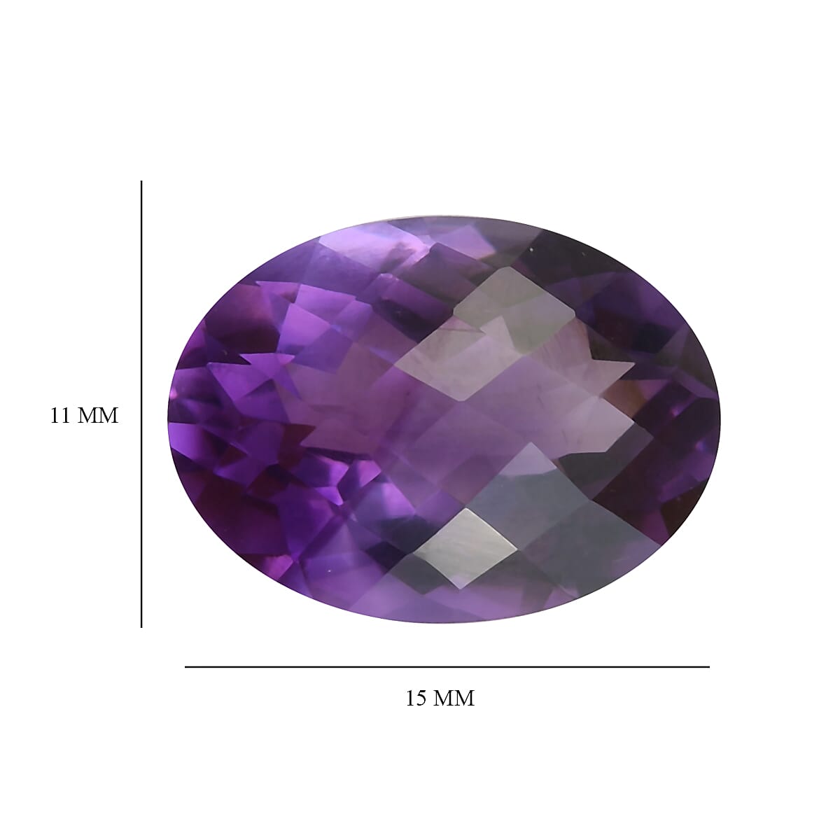 6.75 Ct. Loose Mashamba Amethyst AA Grade OVAL 15x11 mm 6268098 4