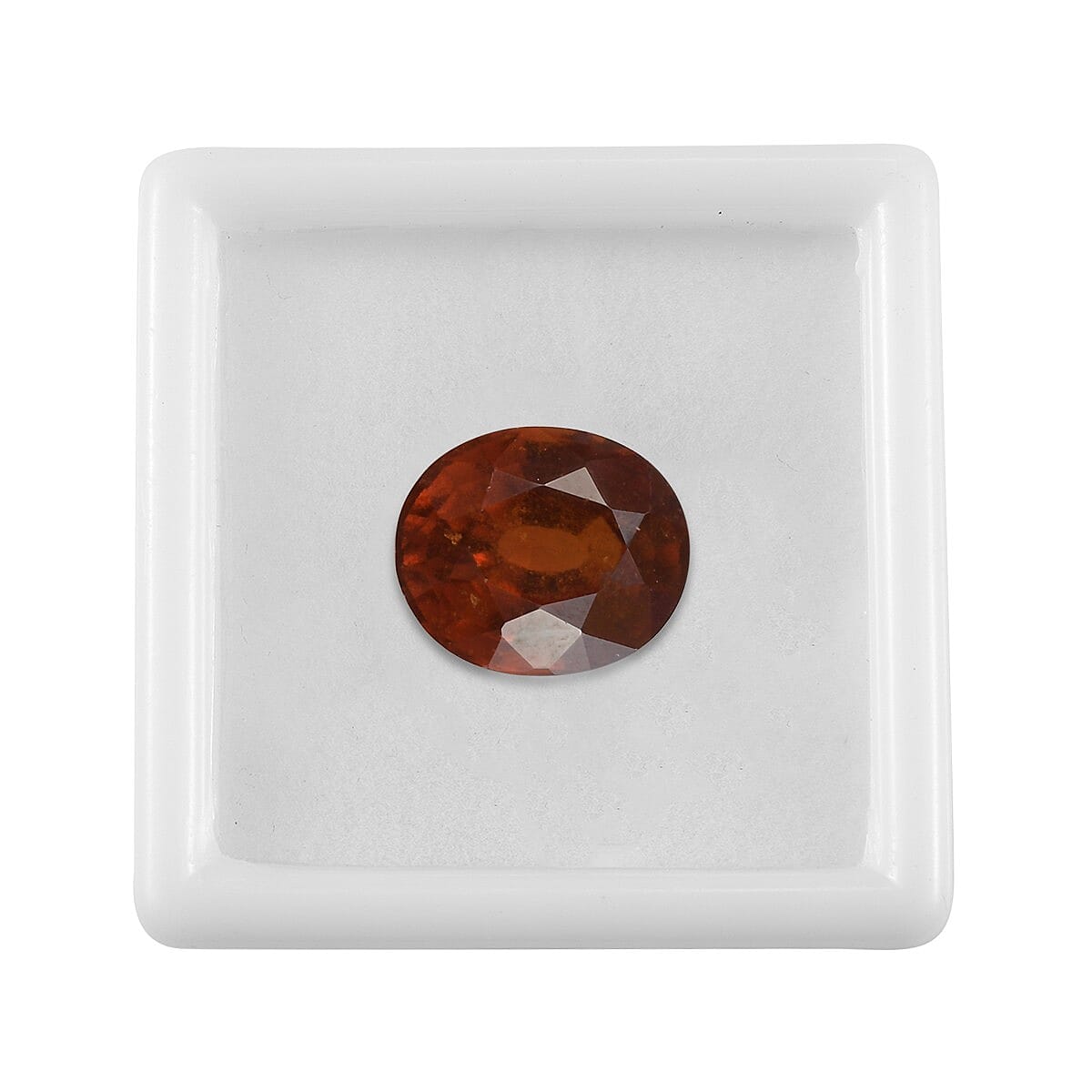 6.88 Ct. Loose Hessonite Garnet Grade AAA OVAL 13x11mm 6275992 3