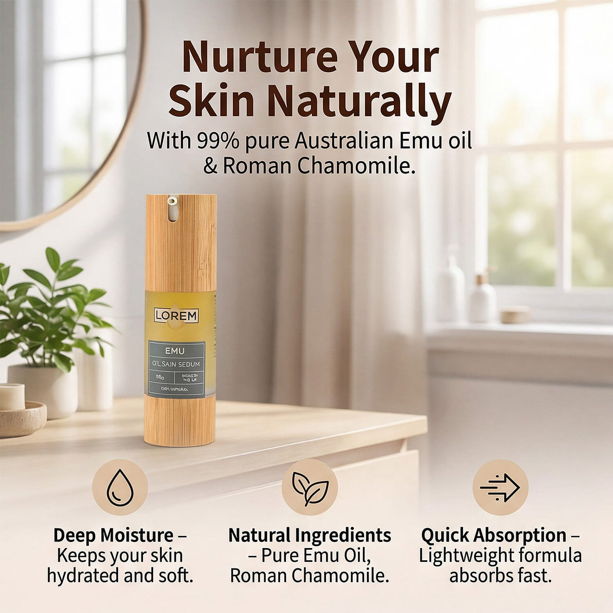 Lorem: Emu Oil Skin Serum - 30g 6002239 1