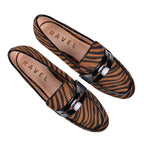 Ravel Tan Zebra-Print Luis Loafers (Size 3)_6016600_2