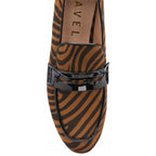 Ravel Tan Zebra-Print Luis Loafers (Size 3)_6016600_3