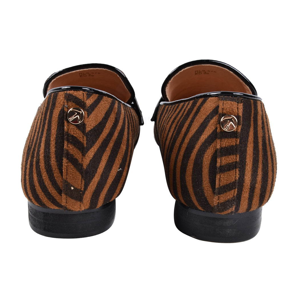 Ravel Tan Zebra-Print Luis Loafers (Size 3)_6016600_6