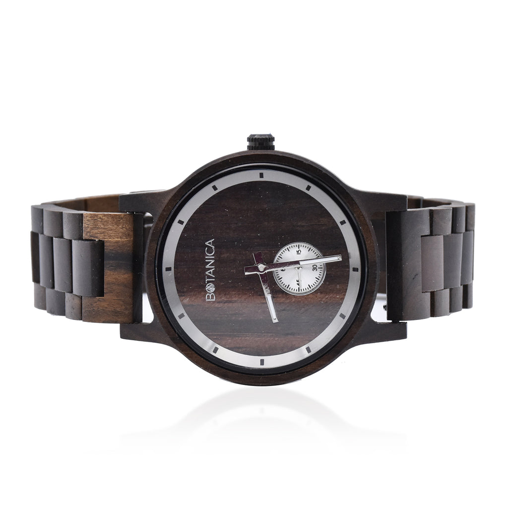 Botanica Olive Sandalwood Miyota Movement Watch with Woodlink Strap_6070877_4