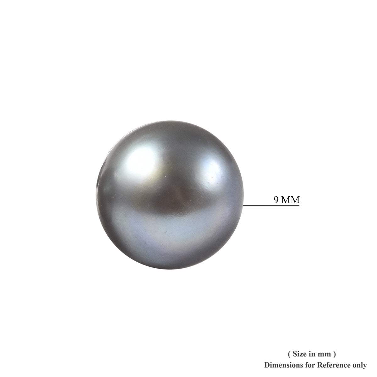 Silver Grey Freshwater Pearl (9-11mm) Stud Earrings with Push Back in Rhodium Overlay Sterling Silver 9.80 Ct. 6091144 5