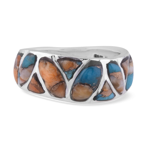 Santa Fe Collection - Spiny Turquoise Ring in Sterling Silver 6091525 1