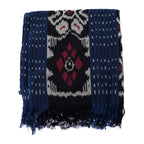 Bali Collection Tenun Throw in Animal Motif  (Size 116x240Cm) - Navy and Red_6093492