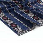Bali Collection Tenun Throw in Animal Motif  (Size 116x240Cm) - Navy and Red_6093492_4