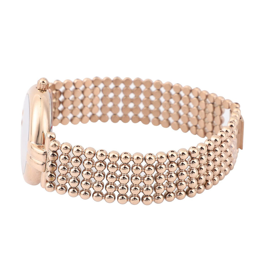 EON 1962 Swiss Movement 12 Champagne Diamond Studded 5 ATM Water Resistant Watch in Rose Gold Tone