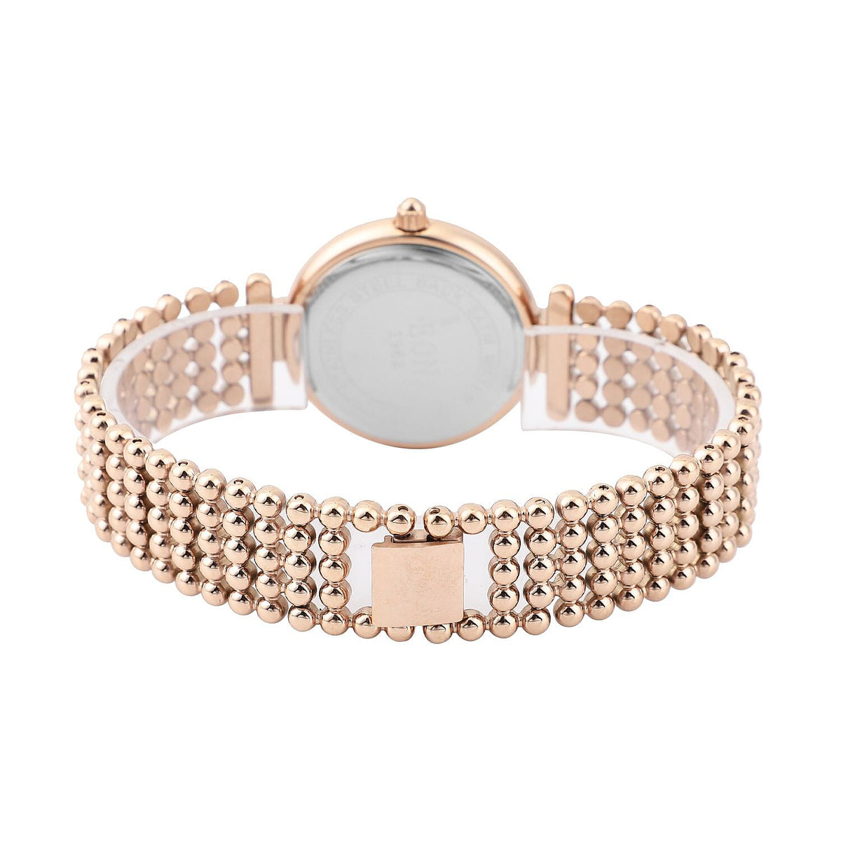 EON 1962 Swiss Movement 12 Champagne Diamond Studded 5 ATM Water Resistant Watch in Rose Gold Tone 3880727 6