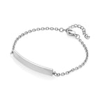 Personalized Bar Bracelet (Size - 7+1.5 Ext) in Silver Tone_6122600_3