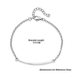 Personalized Bar Bracelet (Size - 7+1.5 Ext) in Silver Tone_6122600_5