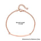Personalized Bar Bracelet (Size - 7+1.5 Ext) in Rose Gold Tone_6122601_5