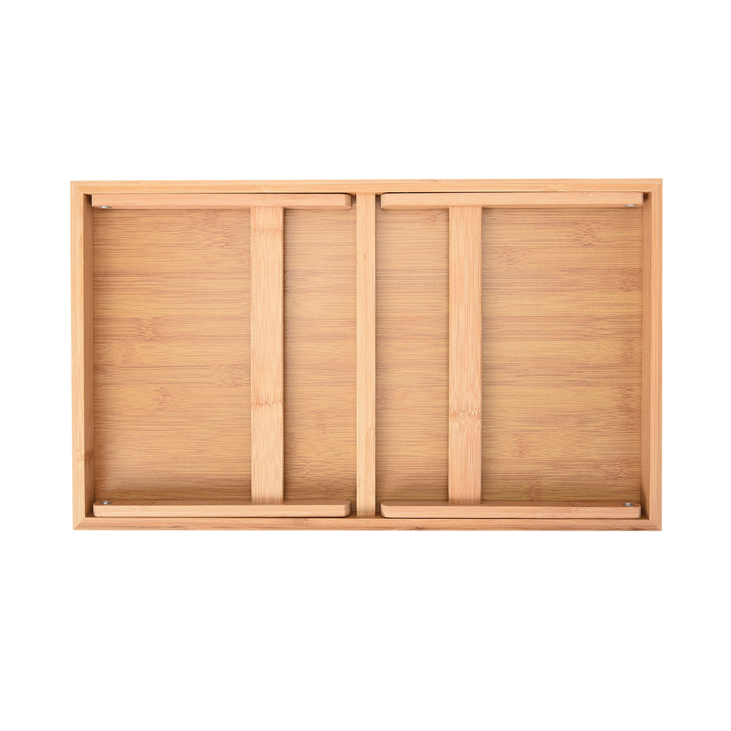 Foldable Bamboo Tray Wooden Legs (Folded Size 50x30x7cm, Unfolded Size 50x30x22cm)_6126955_4