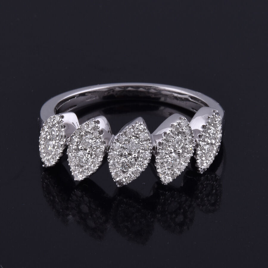 (Size N) NY Close Out Deal - 10K White Gold Diamond (I1-G-H) Ring 0.50 Ct 7590271 1