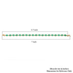 9K Yellow Gold AAA Zambian Emerald Tennis Bracelet (Size - 8) 10.80 Ct_6240891_4