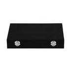 Luxurious Velvet Anti-Tarnish Jewelry Organizer Box (29x18.5x5.2cm) - Black_6242540_2