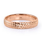Royal Bali Collection - 9K Rose Gold Diamond Cut Band Ring_6252132