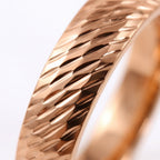 Royal Bali Collection - 9K Rose Gold Diamond Cut Band Ring_6252132_2